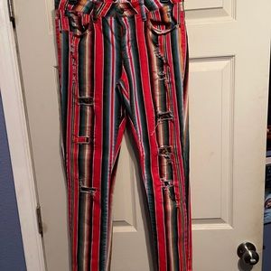 L&B multi skinny jeans size 10